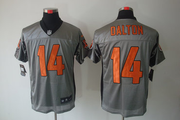 2012 NEW NFL Cincinnati Bengals 14 Andy Dalton Grey Shadow Jerseys