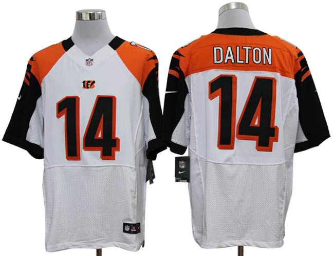 2012 NEW NFL Cincinnati Bengals 14 Andy Dalton White Jerseys (Elite)