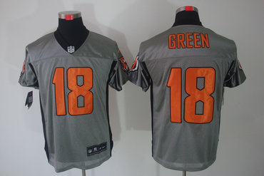 2012 NEW NFL Cincinnati Bengals 18 A.J. Green Grey Shadow Jerseys