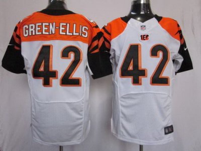 2012 NEW NFL Cincinnati Bengals 42 Green-Ellis White Jerseys (Elite)