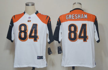 2012 NEW NFL Cincinnati Bengals 84 Jermaine Gresham White Jerseys (Game)