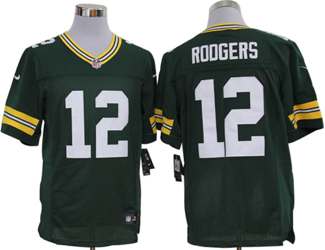 2012 NEW NFL Green Bay Packers 12 Aaron Rodgers Green Jerseys (Limited)