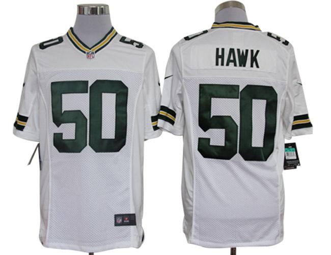 2012 NEW NFL Green Bay Packers 50 A.J. Hawk White Jerseys (Limited)