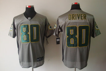 2012 NEW NFL Green Bay Packers 80 Donald Driver Grey Shadow Jerseys