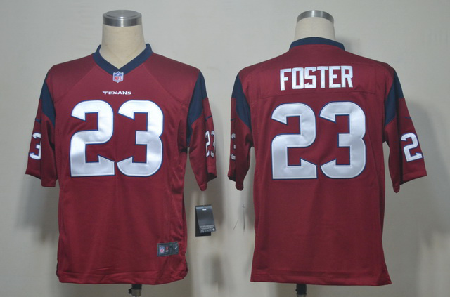 2012 NEW NFL Houston Texans 23 Arian Foster Red Jerseys (Game)