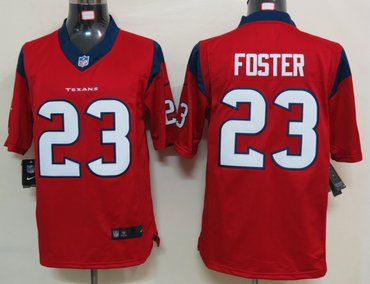 2012 NEW NFL Houston Texans 23 Arian Foster Red Jerseys (Limited)
