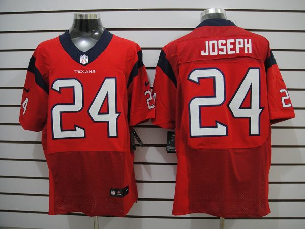2012 NEW NFL Houston Texans 24 Joseph Red Jerseys (Elite)