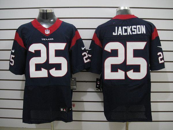 2012 NEW NFL Houston Texans 25 Jackson Blue Jerseys (Elite)