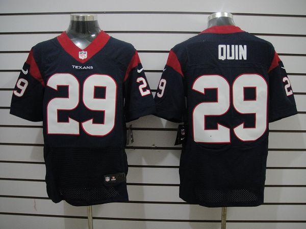 2012 NEW NFL Houston Texans 29 Quin Blue Jerseys (Elite)