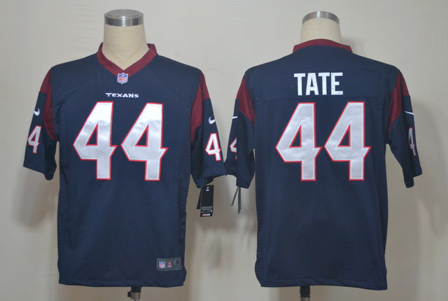2012 NEW NFL Houston Texans 44 Tate Blue Jerseys (Game)