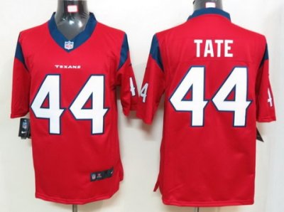 2012 NEW NFL Houston Texans 44 Tate Red Jerseys (Game)