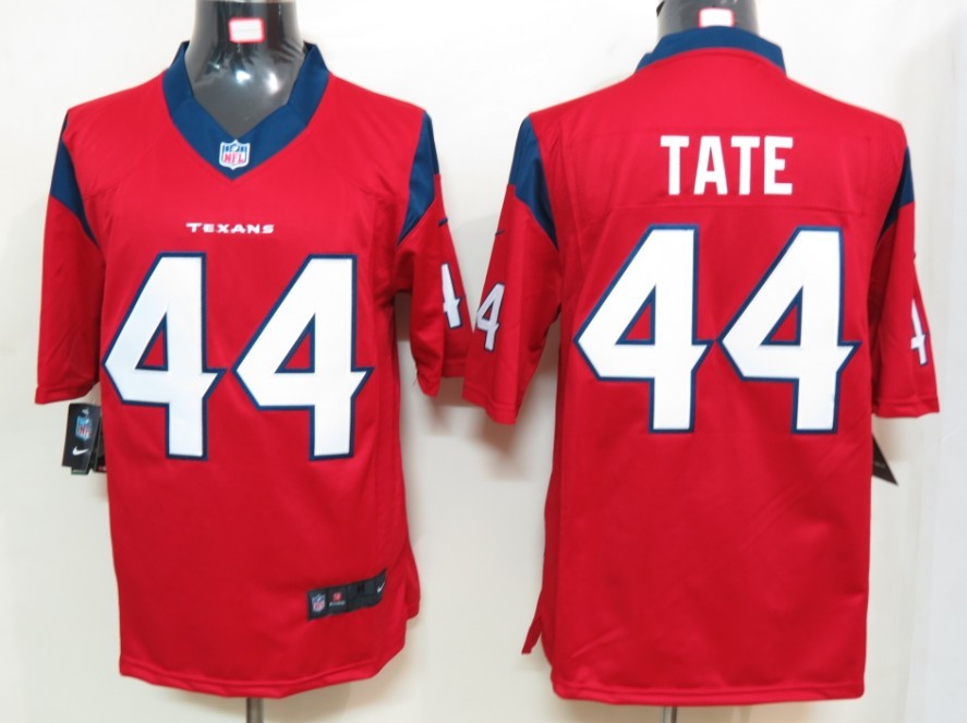 2012 NEW NFL Houston Texans 44 Tate Red Jerseys (Limited)