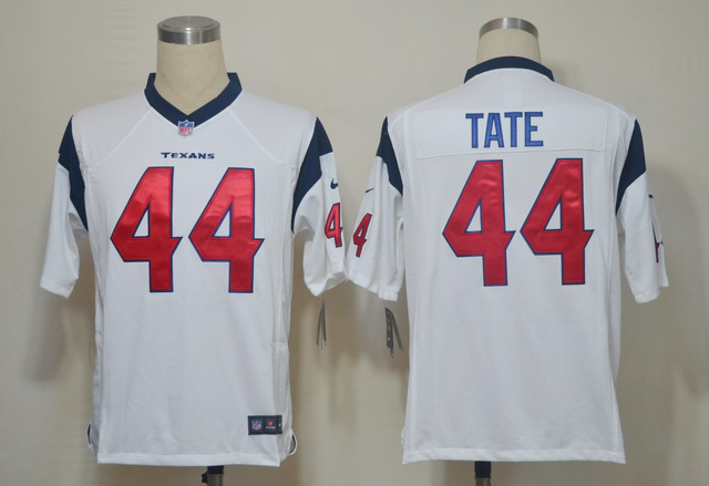 2012 NEW NFL Houston Texans 44 Tate White Jerseys (Game)