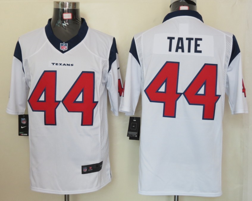 2012 NEW NFL Houston Texans 44 Tate White Jerseys (Limited)