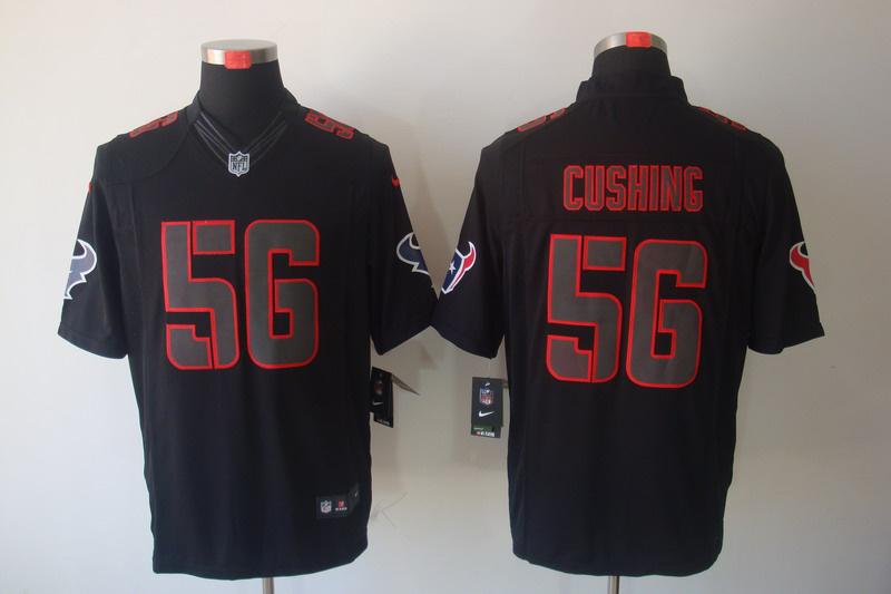 2012 NEW NFL Houston Texans 56 Brian Cushing Black Jerseys (Impact Limited)
