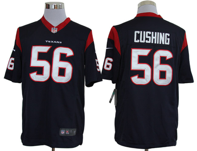 2012 NEW NFL Houston Texans 56 Brian Cushing Blue Jerseys (Limited)