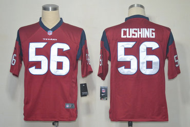 2012 NEW NFL Houston Texans 56 Brian Cushing Red Jerseys (Game)