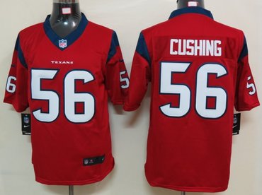 2012 NEW NFL Houston Texans 56 Brian Cushing Red Jerseys (Limited)