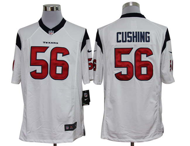 2012 NEW NFL Houston Texans 56 Brian Cushing White Jerseys (Limited）