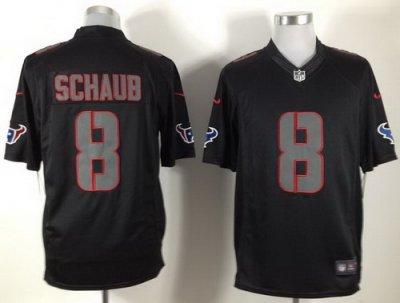 2012 NEW NFL Houston Texans 8 Matt Schaub Black Jerseys (Impact Limited)