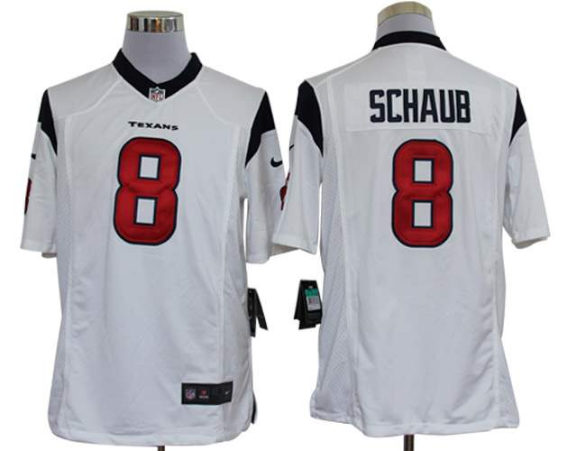 2012 NEW NFL Houston Texans 8 Matt Schaub White Jerseys (Limited)