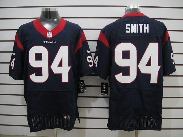 2012 NEW NFL Houston Texans 94 Simth Blue Jerseys (Elite)