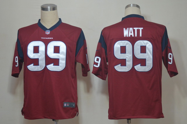 2012 NEW NFL Houston Texans 99 J.J. Watt Red Jerseys (Game)