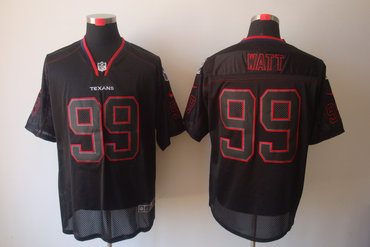 2012 NEW NFL Houston Texans 99 Watt Lights Out Black Elite Jerseys