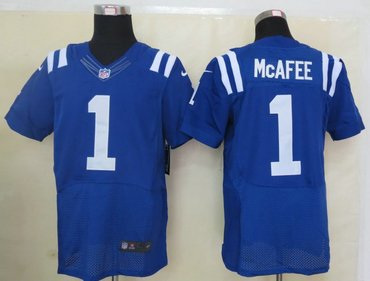 2012 NEW NFL Indianapolis Colts 1 Pat McAfee Blue Jersey(Elite)