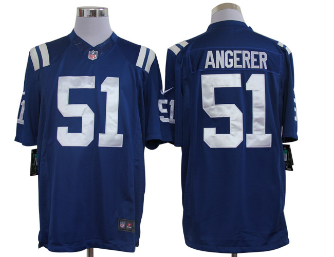 2012 NEW NFL Indianapolis Colts 51 Pat Angerer Blue Jerseys (Limited)