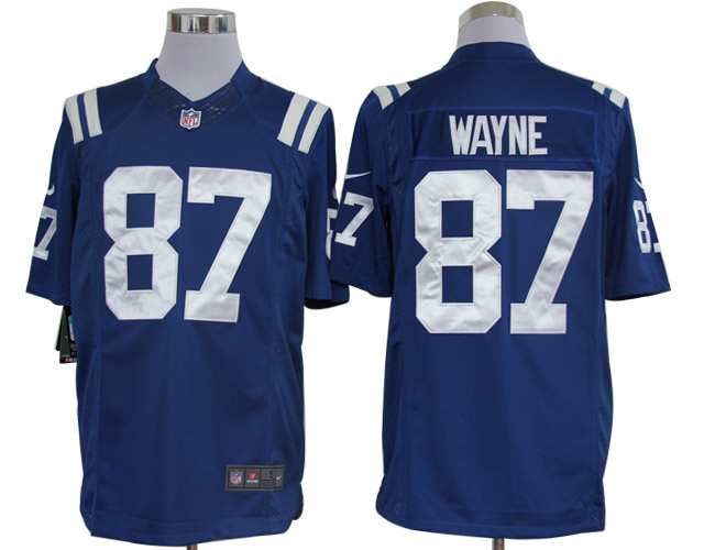 2012 NEW NFL Indianapolis Colts 87 Reggie Wayne Blue Jerseys (Limited)