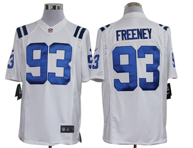 2012 NEW NFL Indianapolis Colts 93 Dwight Freeney White Jerseys (Limited)
