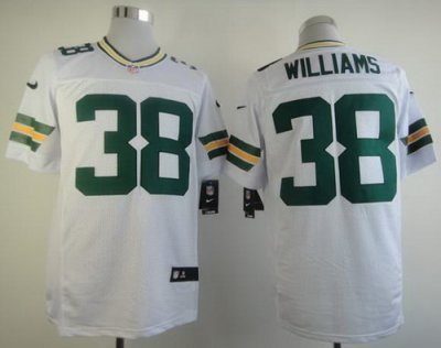 2012 NEW NFL Jerseys Green Bay Packers 38 Tramon Williams White Jerseys (Elite)