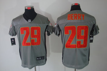 2012 NEW NFL Kansas City Chiefs 29 Eric Berry Grey Shadow Jerseys