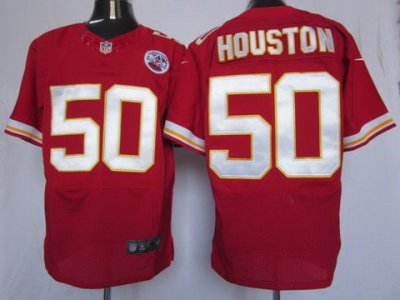 2012 NEW NFL Kansas City Chiefs 50 Justin Houston Red Jerseys (Elite)
