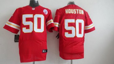 2012 NEW NFL Kansas City Chiefs 50 Justin Houston Red Jerseys (Elite)
