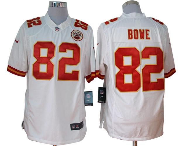2012 NEW NFL Kansas City Chiefs 82 Dwayne Bowe White Jerseys(Limited)