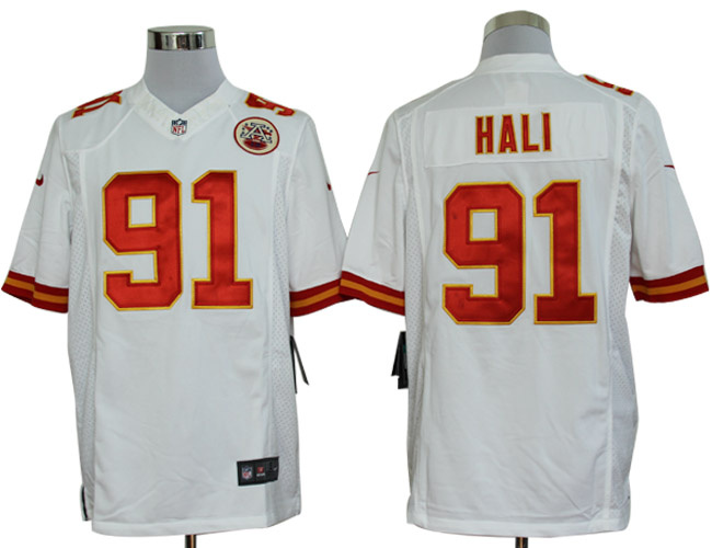 2012 NEW NFL Kansas City Chiefs 91 Tamba Hali White Jerseys (Limited)