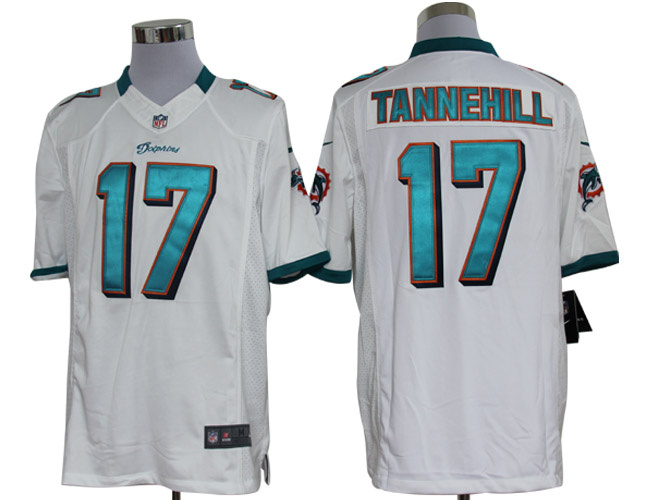 2012 NEW NFL Miami Dolphins 17 Ryan Tannehill White Jerseys (Limited)