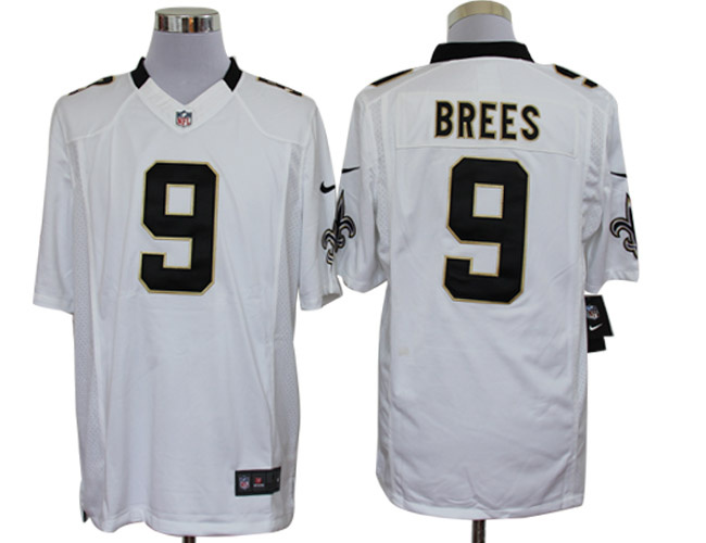 2012 NEW NFL New Orleans Saints 9 Drew Brees White Jerseys (limited)