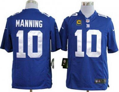 2012 NEW NFL New York Giants 10 Eli Manning Blue Jerseys C Patch(Game)