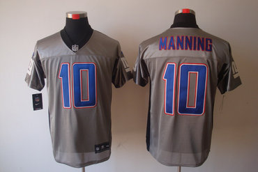 2012 NEW NFL New York Giants 10 Eli Manning Grey Shadow Jerseys