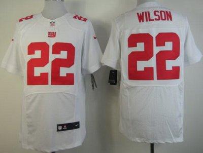 2012 NEW NFL New York Giants 22 David Wilson White Jerseys (Elite)