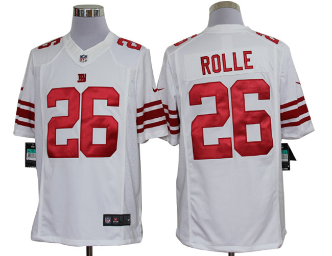 2012 NEW NFL New York Giants 26 Antrel Rolle White Jerseys(Limited)