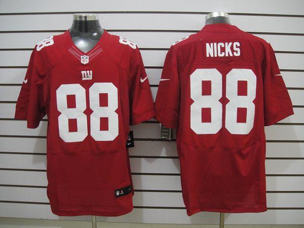 2012 NEW NFL New York Giants 88 Hakeem Nicks Red Jerseys (Elite)