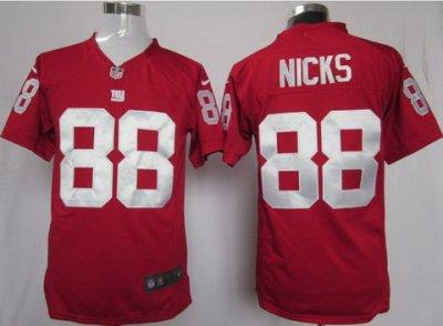 2012 NEW NFL New York Giants 88 Hakeem Nicks Red Jerseys (Game)