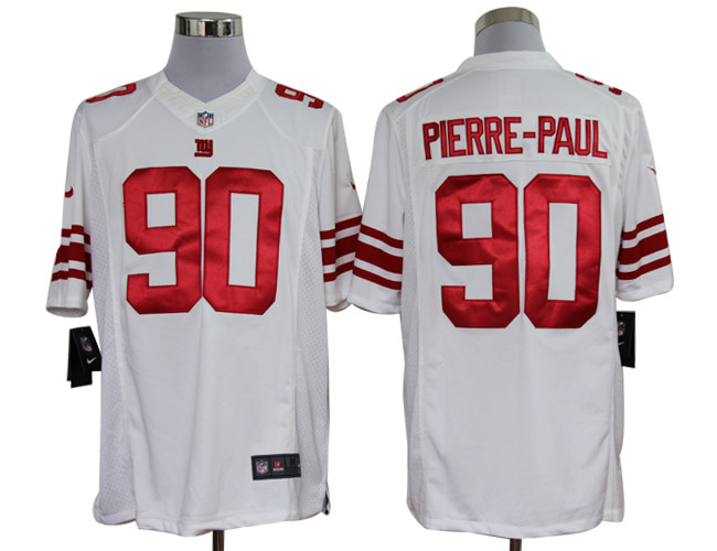 2012 NEW NFL New York Giants 90 Pierre-paul White Jerseys (Limited)