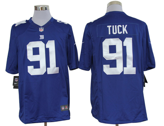 2012 NEW NFL New York Giants 91 Justin Tuck Blue Jerseys (Limited)