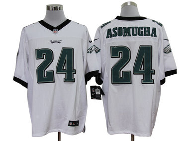 2012 NEW NFL Philadelphia Eagles 24 Nnamdi Asomugha White Jerseys (Elite)