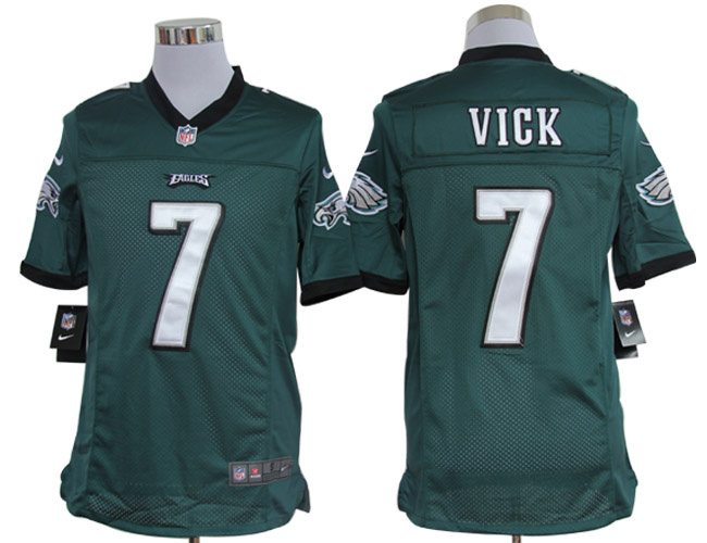 2012 NEW NFL Philadelphia Eagles 7 Michael Vick Green Jerseys (Limited)